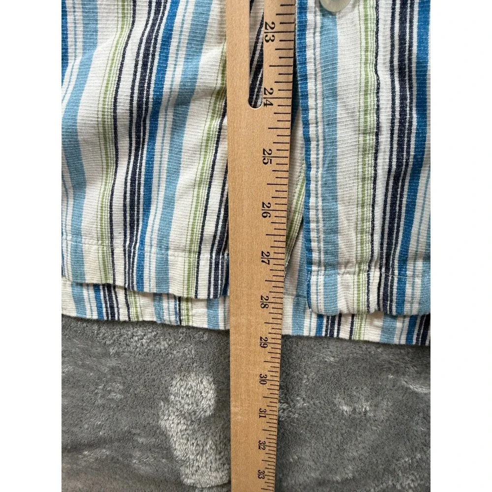 The North Face A5 Series Shirt Men's Large Striped Button Front Short Sleeve